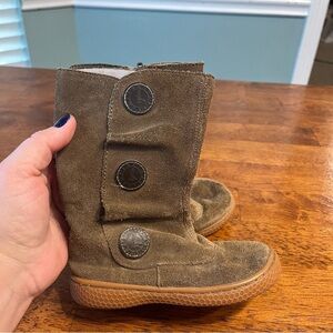 Livie and Luca Tiempo Kids Suede Boots in Brown size 8